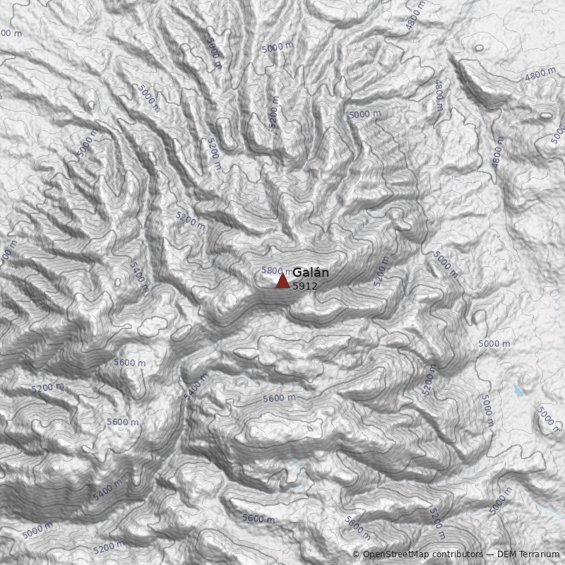 Mapa Cerro Galán