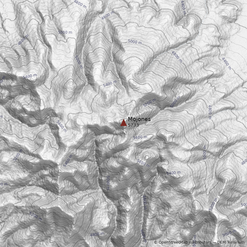 Mapa Cerro Mojones