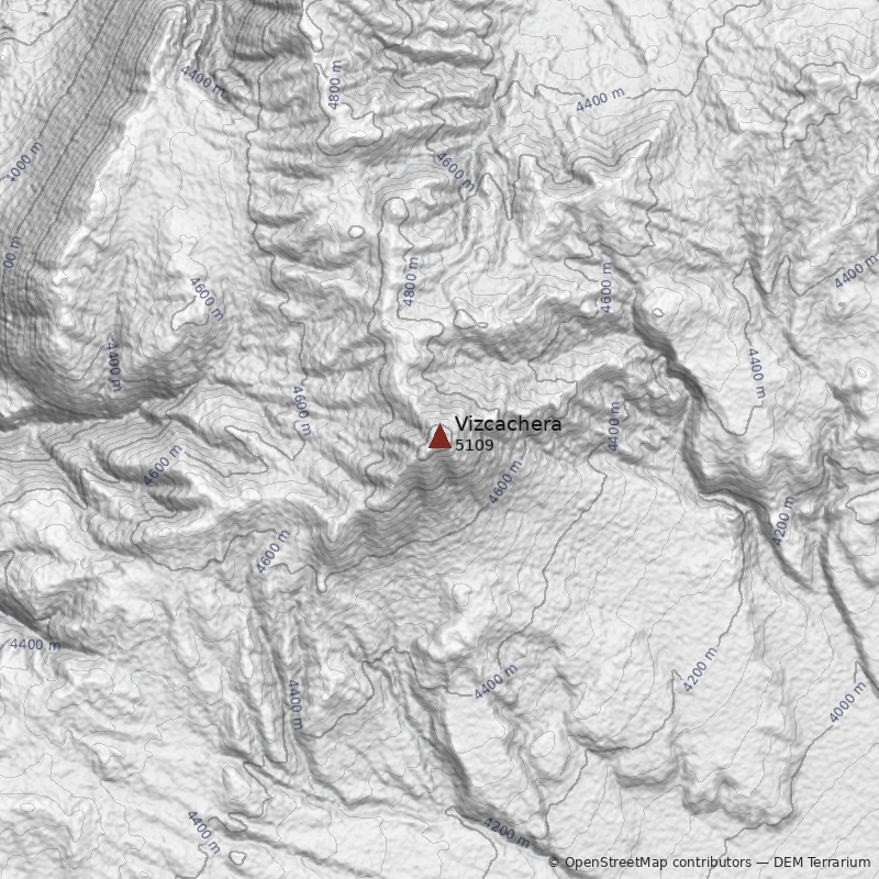 Mapa Cerro Vizcachera