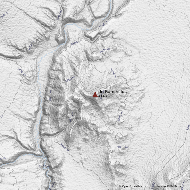 Mapa Cerro de Ranchillos