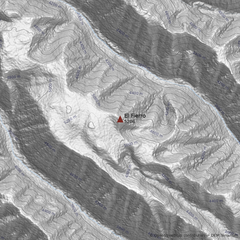 Mapa Cerro El Fierro