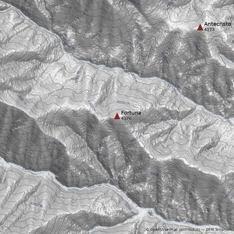 Mapa Cerro Fortuna