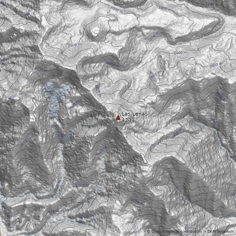 Mapa Cerro Las Leñas