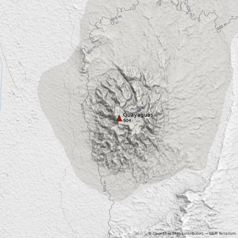 Mapa Cerro Guayaguás