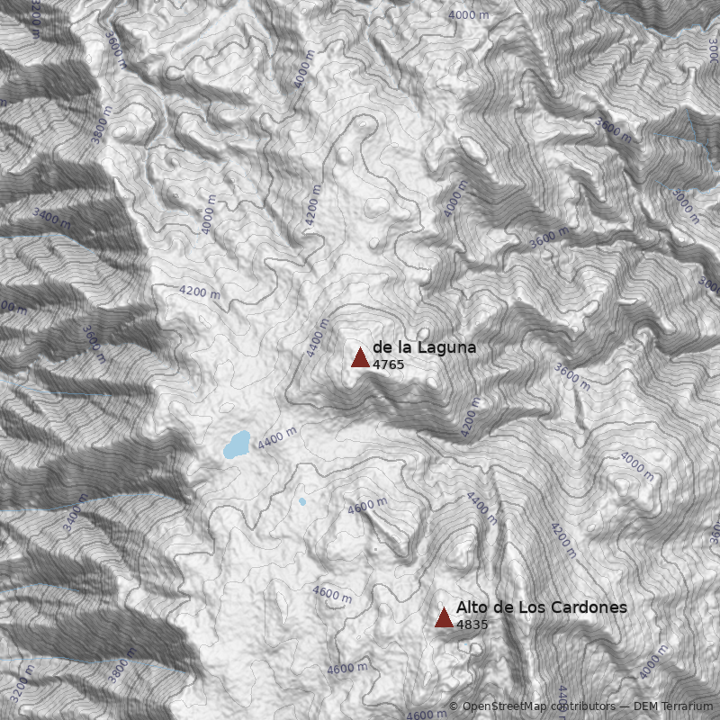 Mapa Monte de la Laguna