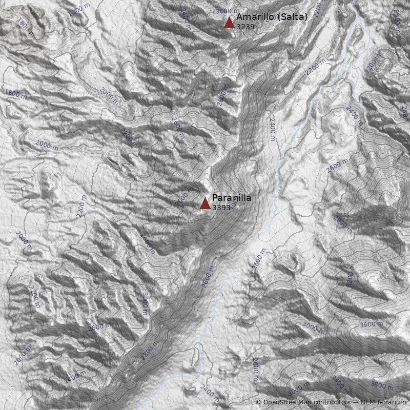 Mapa Cerro Paranilla
