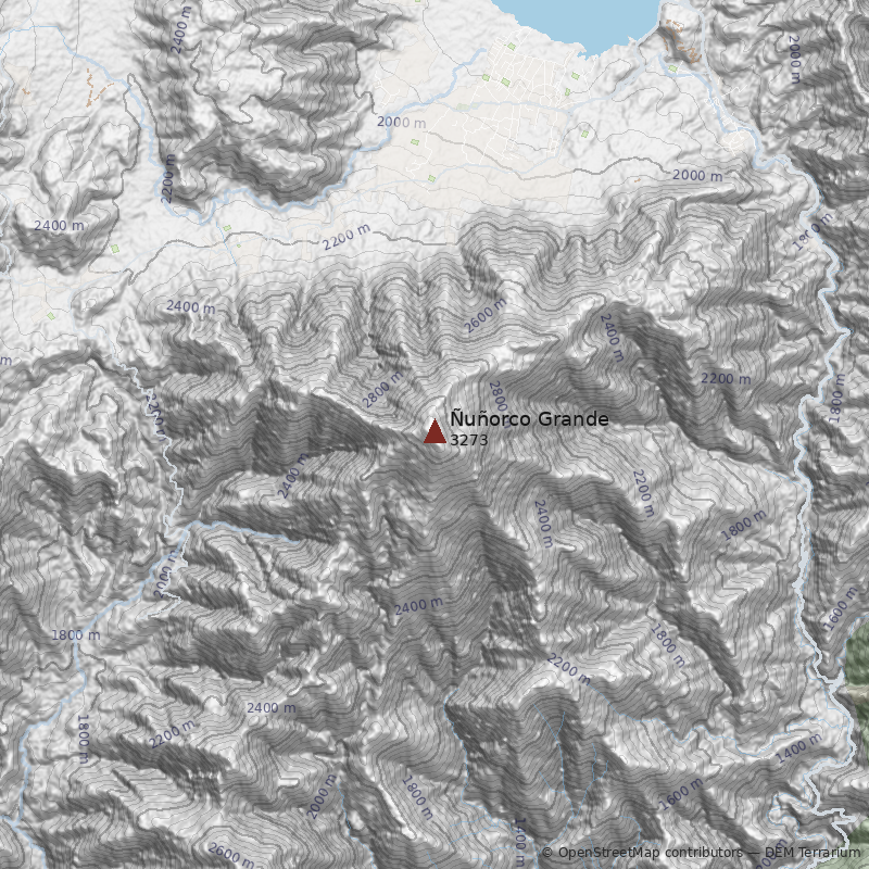Mapa Cerro Ñuñorco Grande