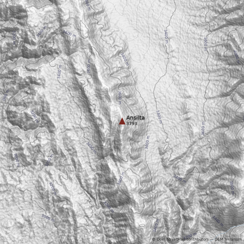 Mapa Cerro Ansilta