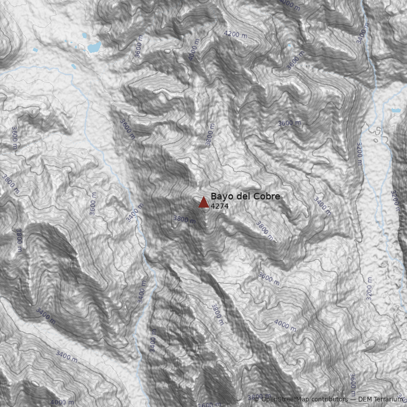 Mapa Cerro Bayo del Cobre