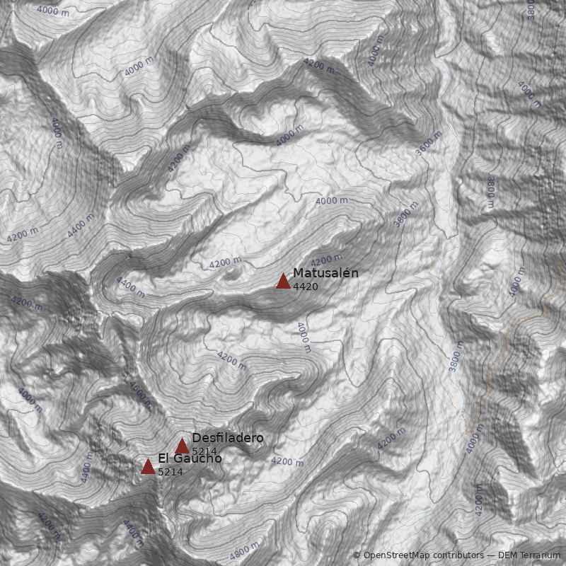 Mapa Cerro Matusalén