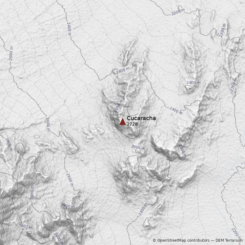 Mapa Cerro Cucaracha