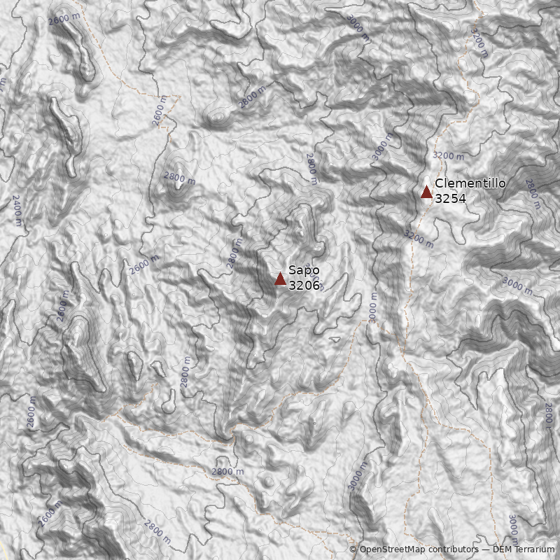 Mapa Cerro Sapo