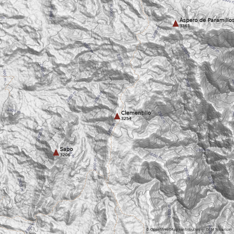 Mapa Cerro Clementillo