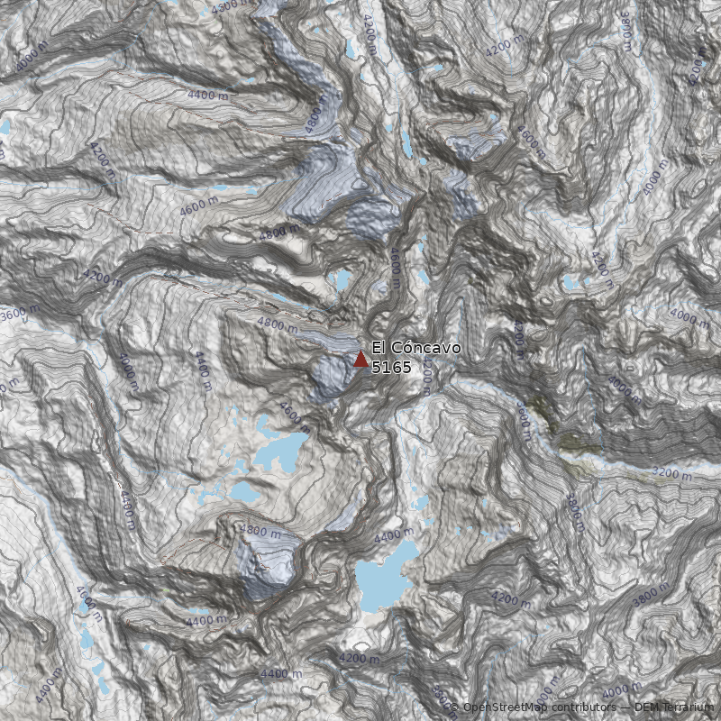 Mapa Cerro El Cóncavo