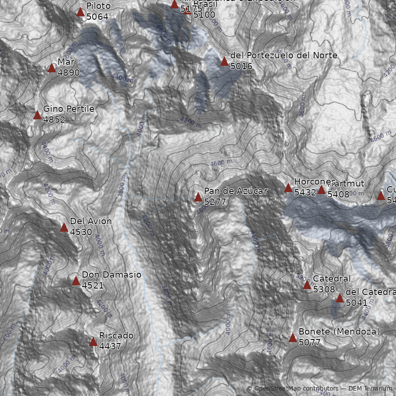 Mapa Cerro Pan de Azúcar