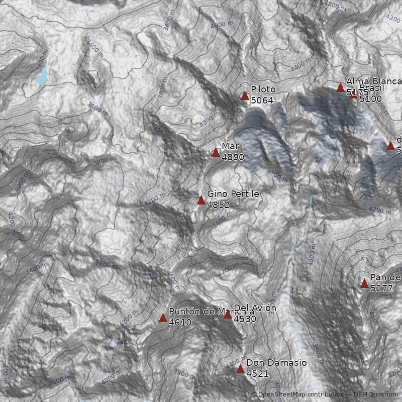 Mapa Cerro Gino Pertile