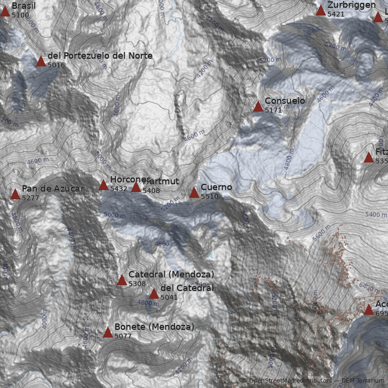 Mapa Cerro Cuerno