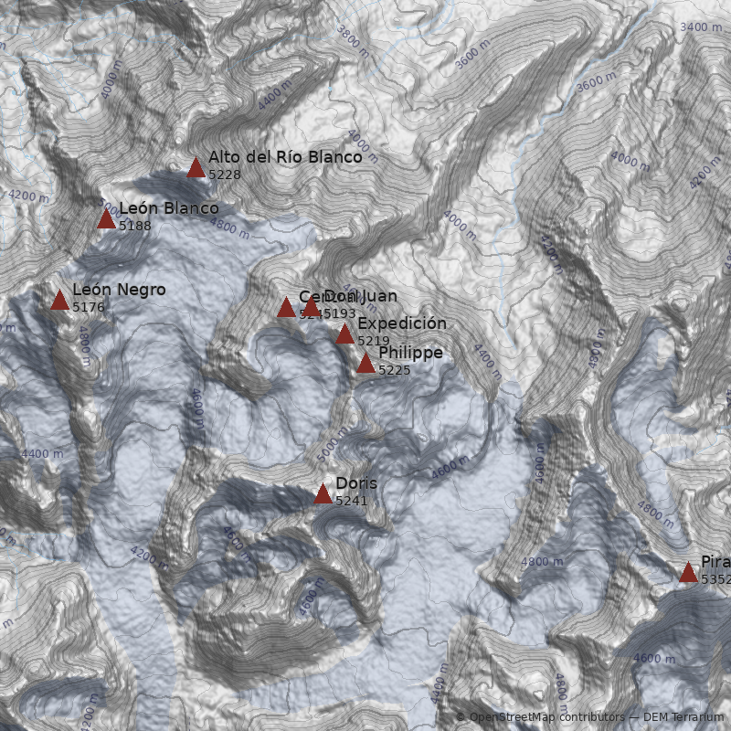 Mapa Cerro Philippe