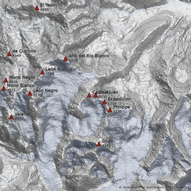 Mapa Cerro Don Juan