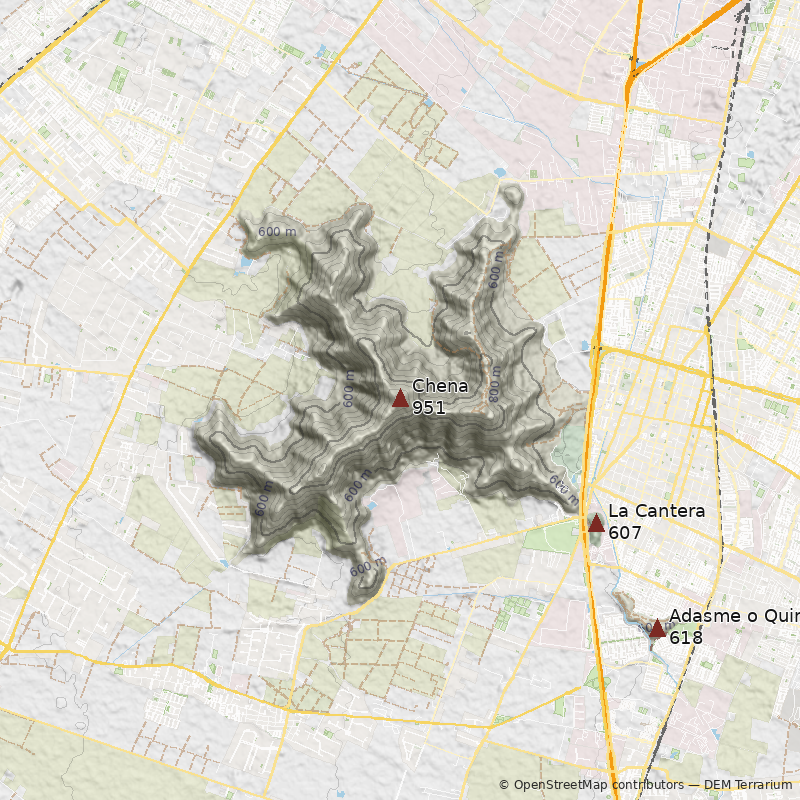 Mapa Cerro Chena