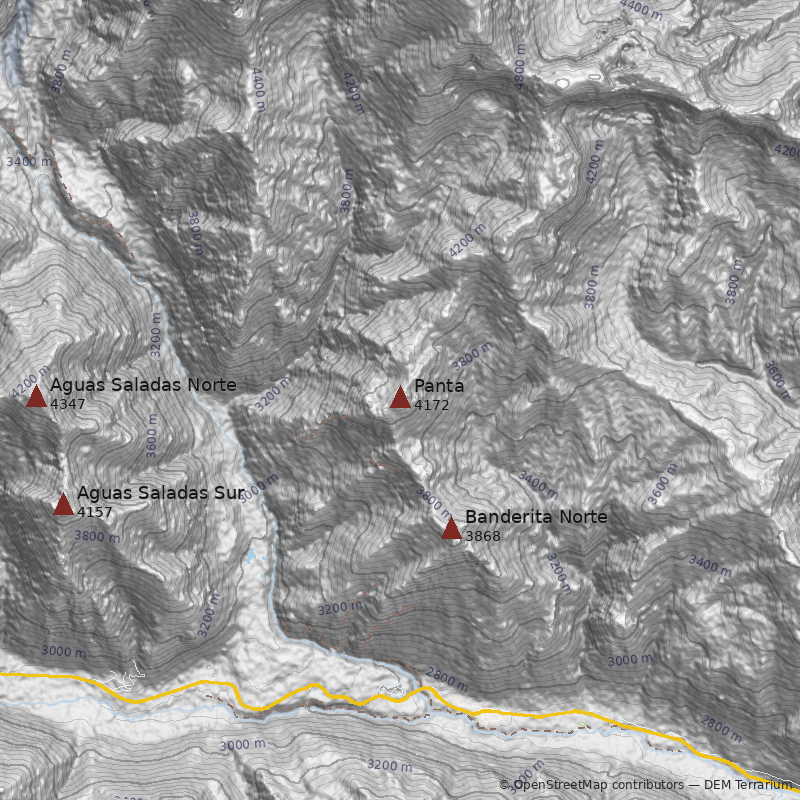 Mapa Cerro Panta