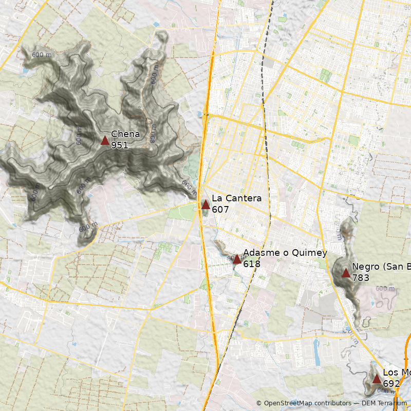 Mapa Cerro La Cantera