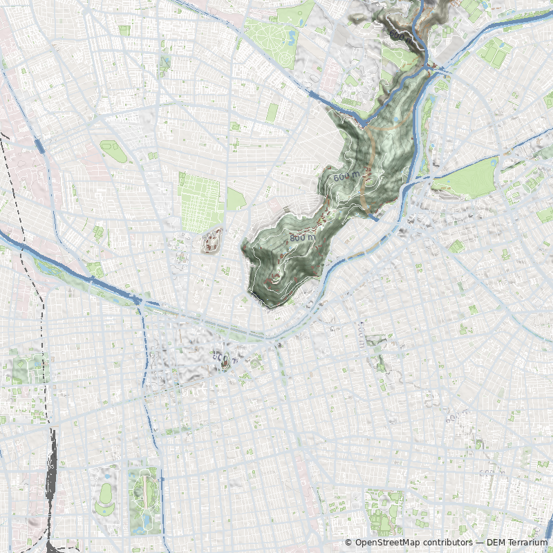 Mapa Cerro San Cristóbal
