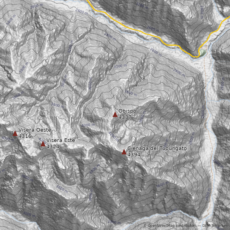 Mapa Cerro Obispo