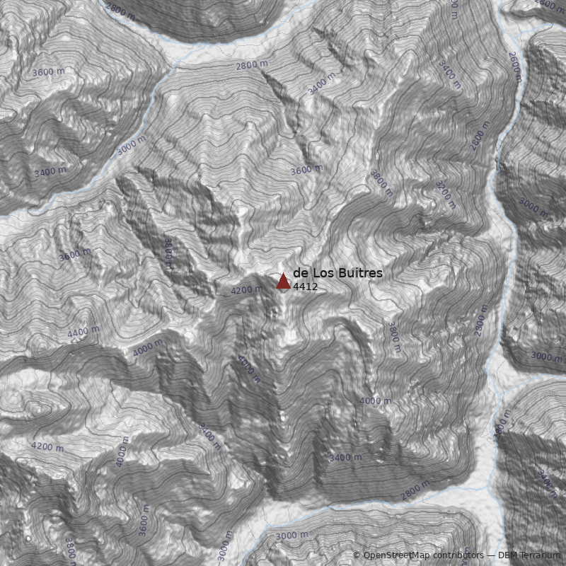 Mapa Cerro de Los Buitres