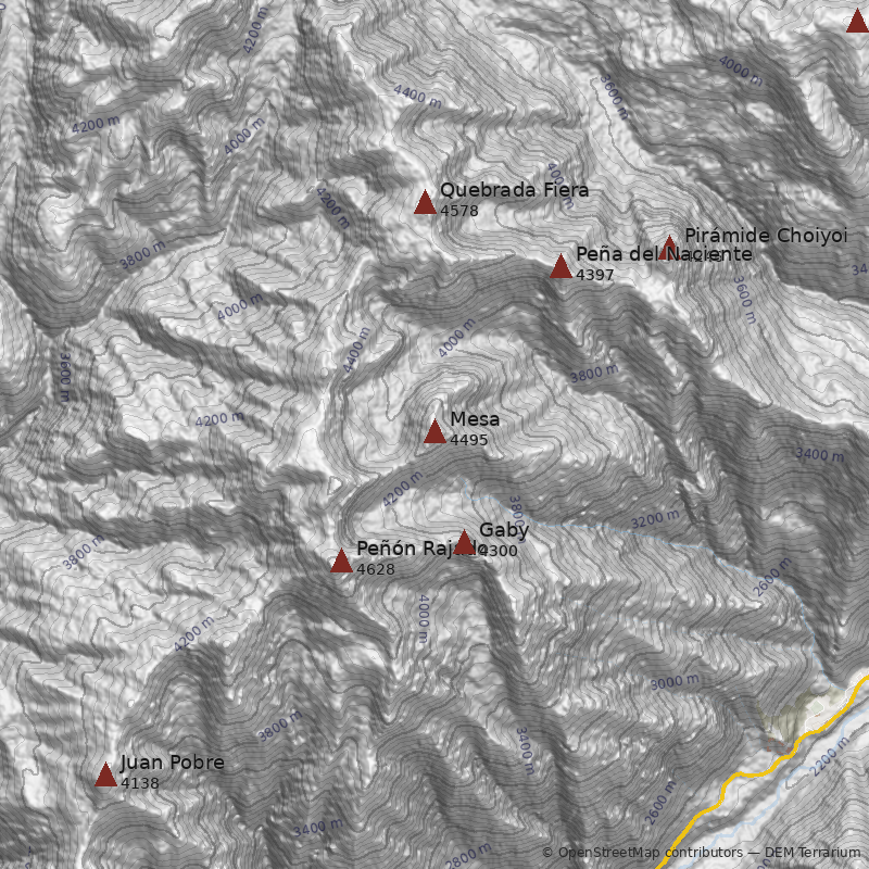 Mapa Cerro Mesa