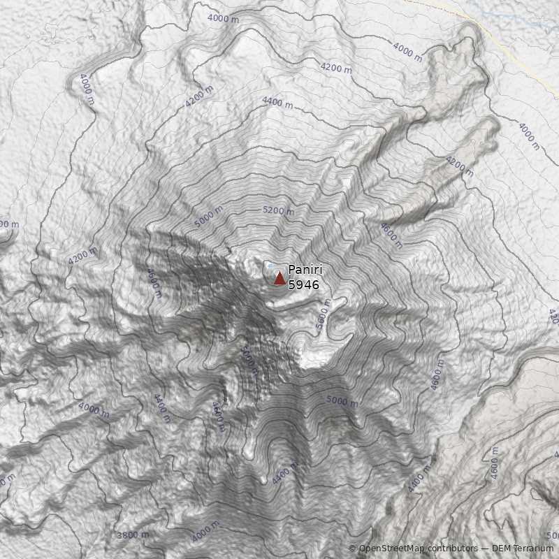 Mapa Volcán Paniri