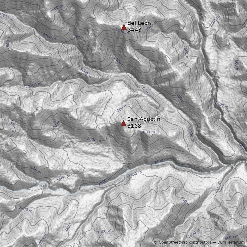 Mapa Cerro San Agustín