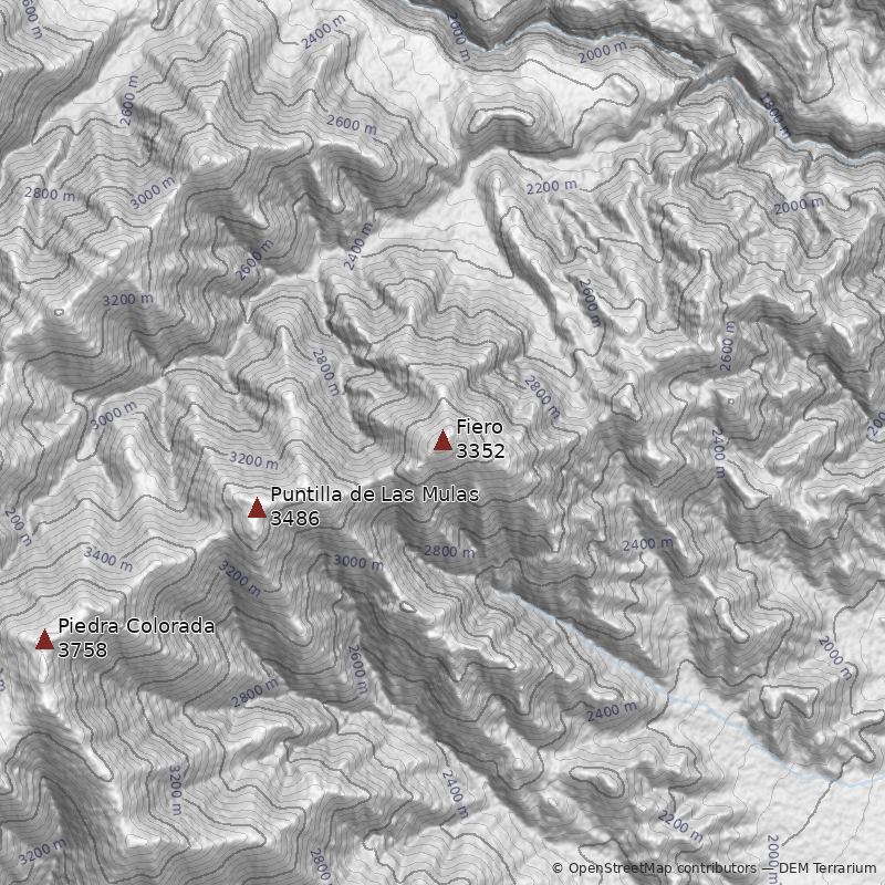 Mapa Cerro Fiero