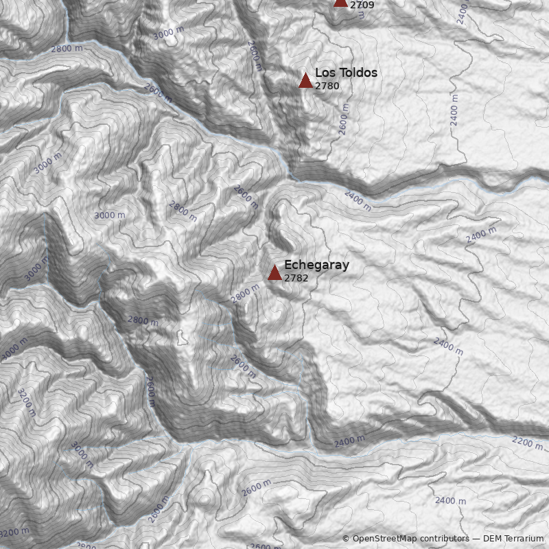 Mapa Cerro Echegaray