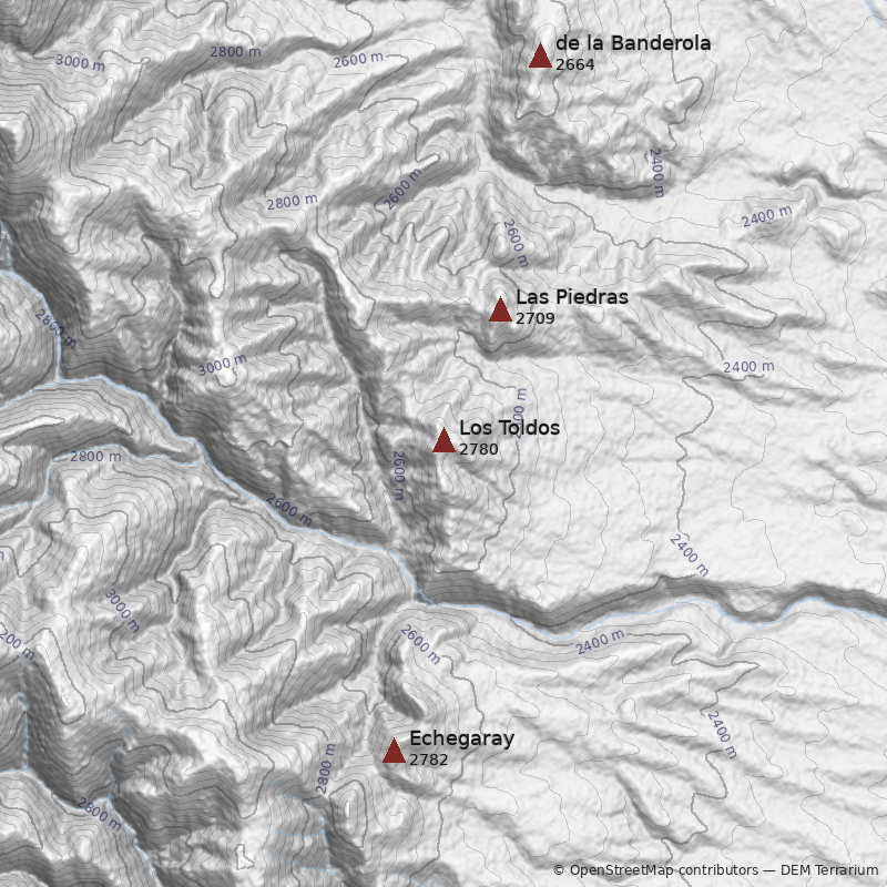 Mapa Cerro Los Toldos