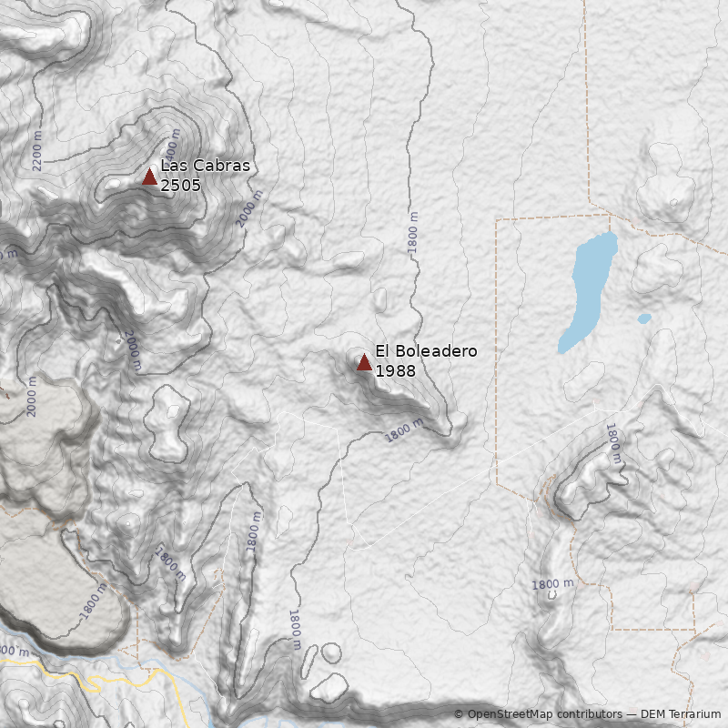 Mapa Cerro El Boleadero