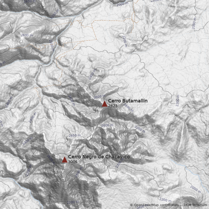 Mapa Cerro Butamallín