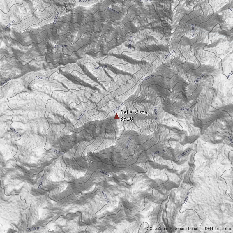 Mapa Cerro Bella Vista
