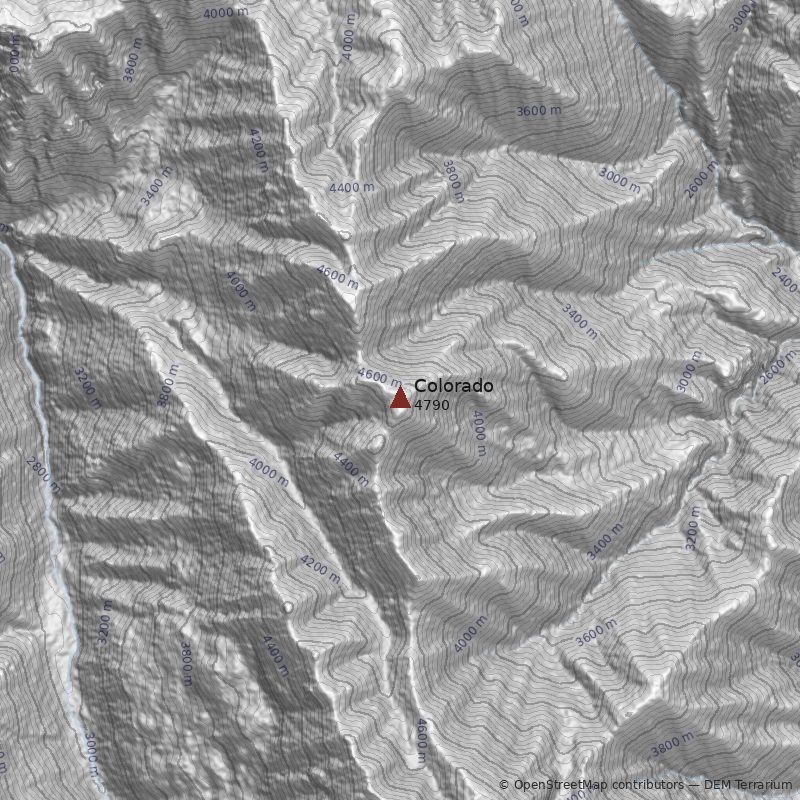 Mapa Cerro Colorado
