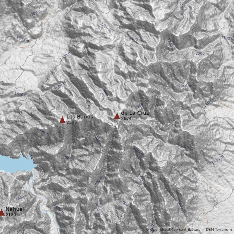 Mapa Cerro de La Cruz