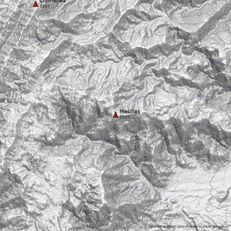 Mapa Cerro Mesillas