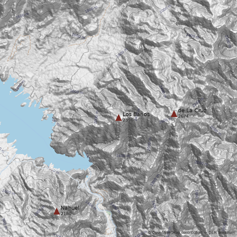 Mapa Cerro Los Baños