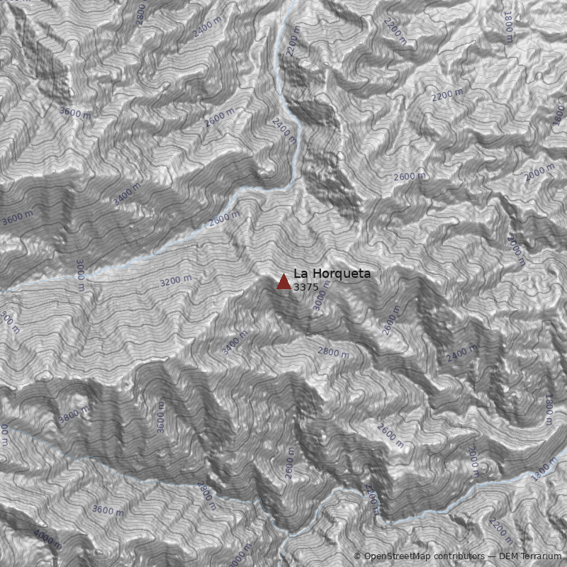 Mapa Cerro La Horqueta