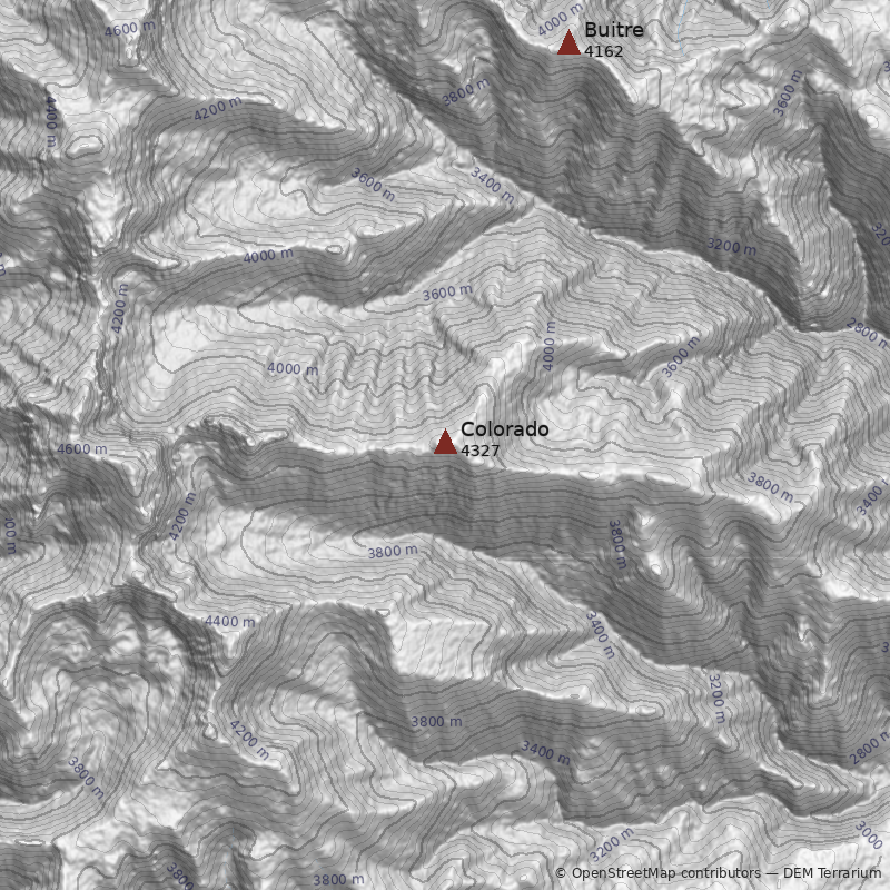 Mapa Pico Colorado