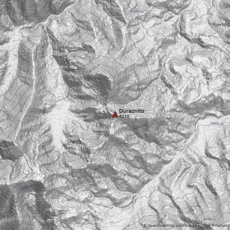 Mapa Cerro Duraznito
