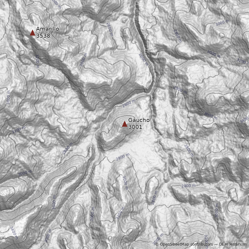 Mapa Cerro Gaucho