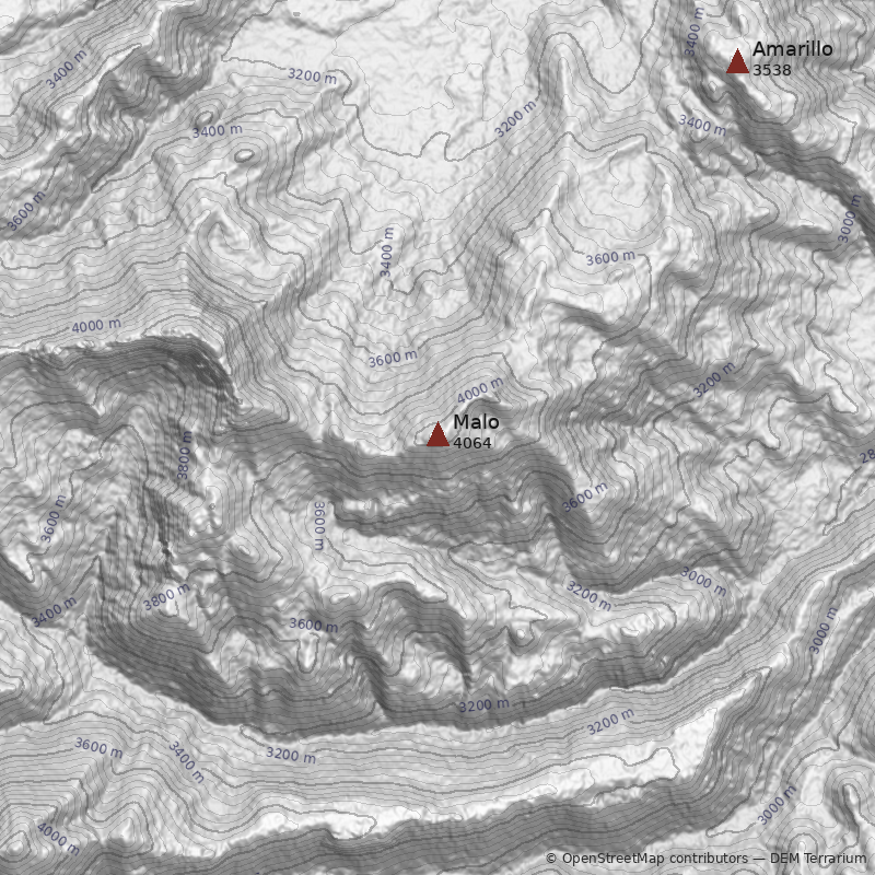 Mapa Cerro Malo