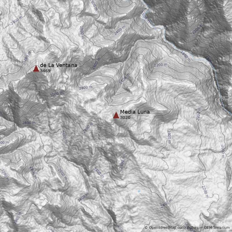 Mapa Cerro Media Luna