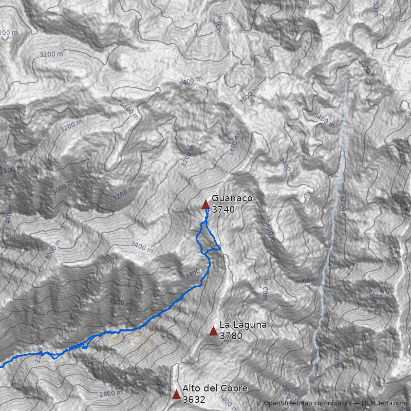 Mapa Punta Guanaco