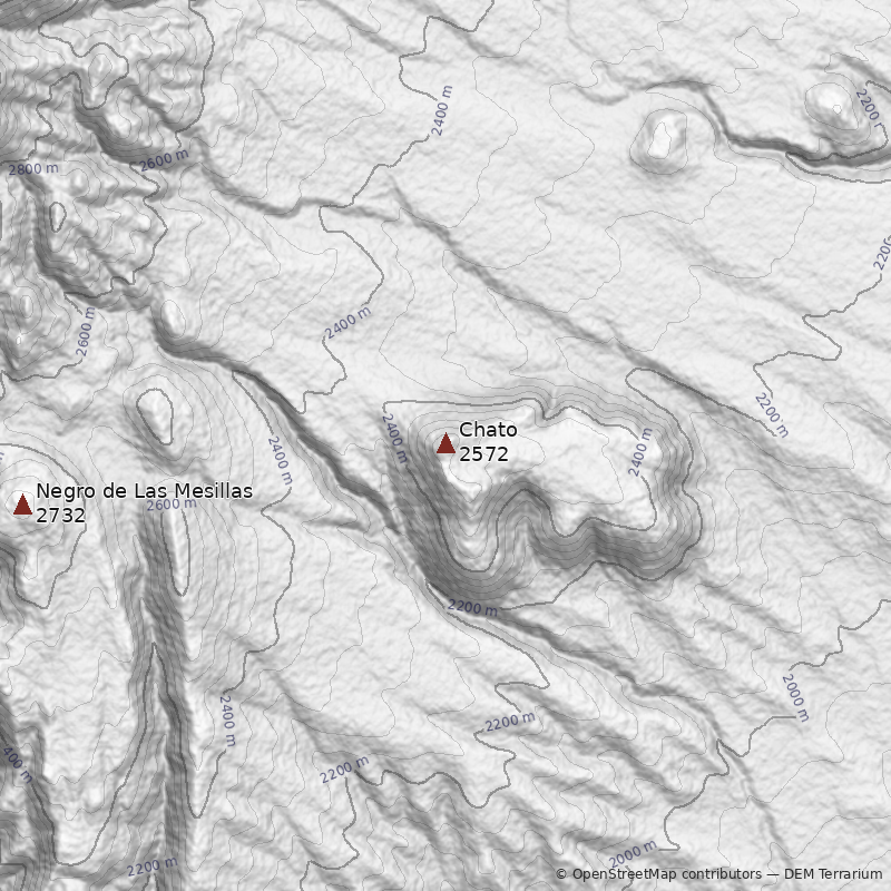 Mapa Cerro Chato